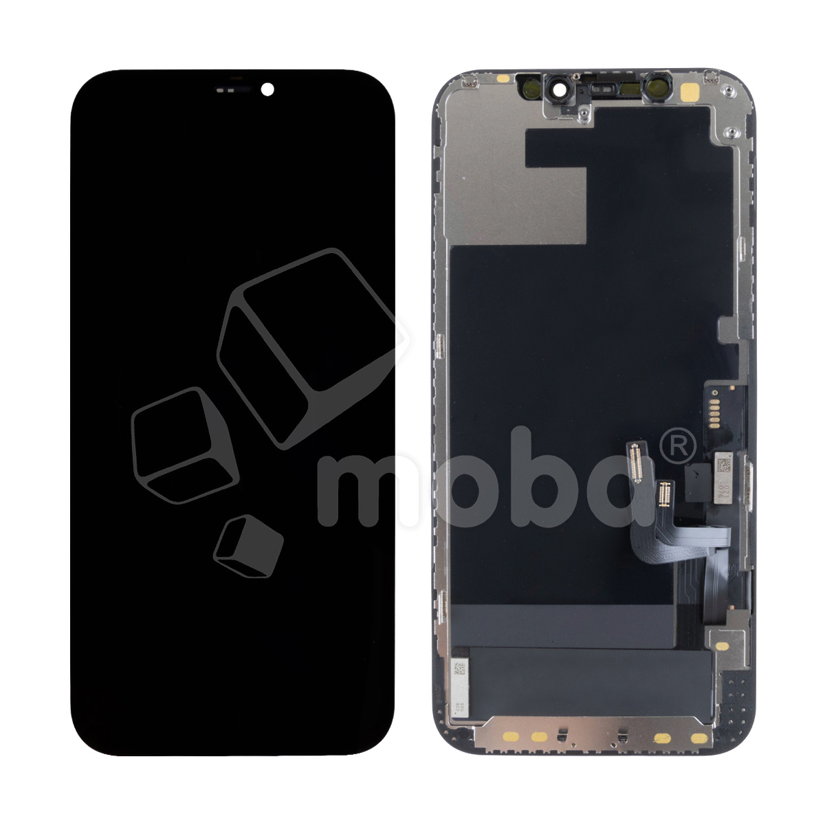 Дисплей для iPhone 12/12 Pro (A2403/A2407) в сборе с тачскрином Черный - DD (Hard OLED, Full HD) (с верификацией = с привязкой без ошибки)