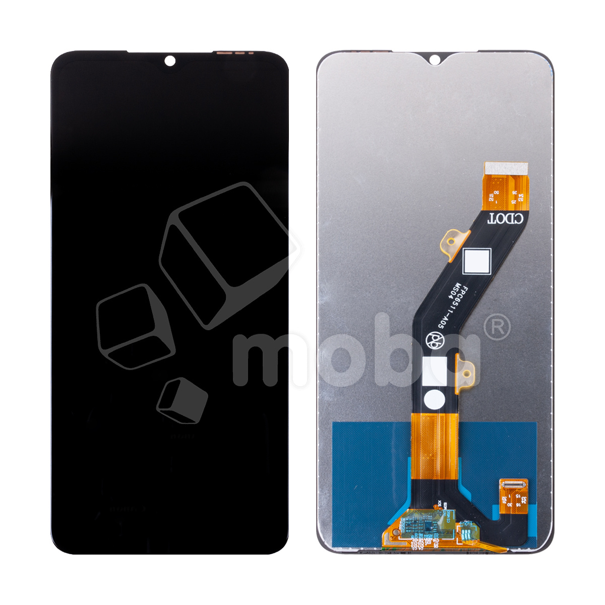 Дисплей для Itel A70 (A665L) в сборе с тачскрином Черный - Оптима