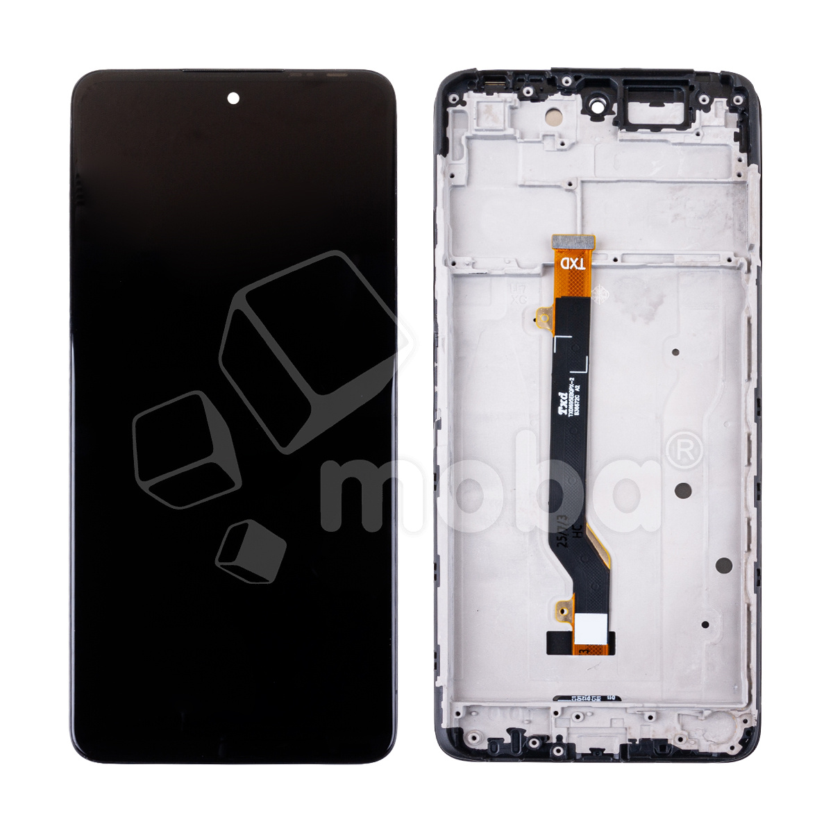 Дисплей для Tecno Pova 2 (LE7n) модуль с рамкой Черный - OR (HD+, 300 Кд/м?, 60 Гц)