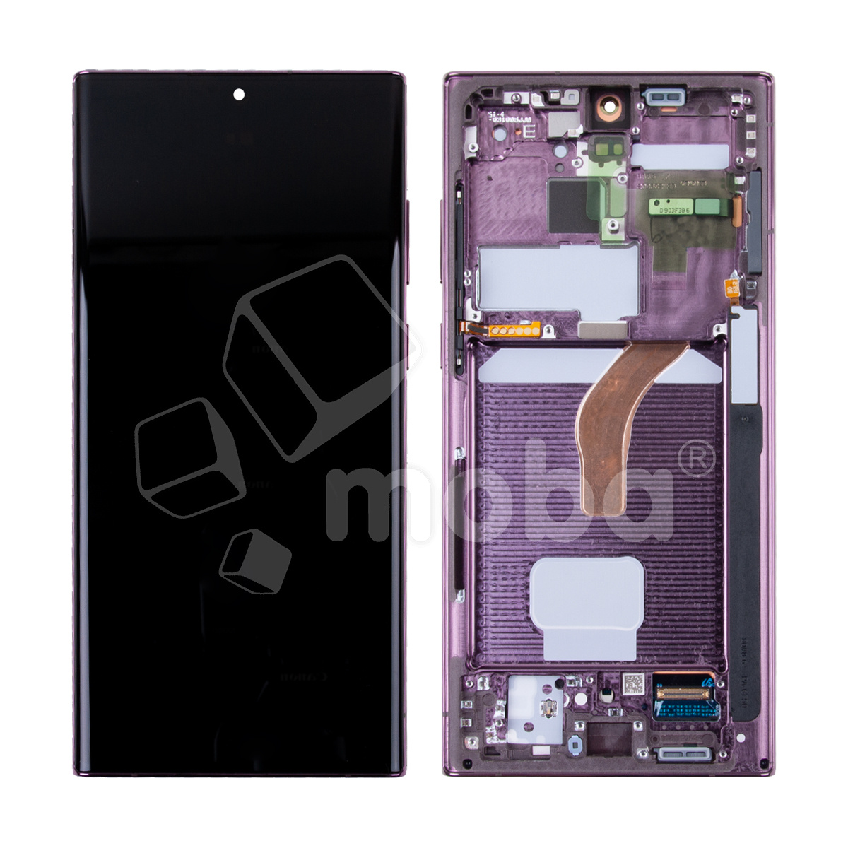 Дисплей для Samsung Galaxy S22 Ultra (S908B/S908E/S9080) модуль с рамкой Бордовый - OR (SP)