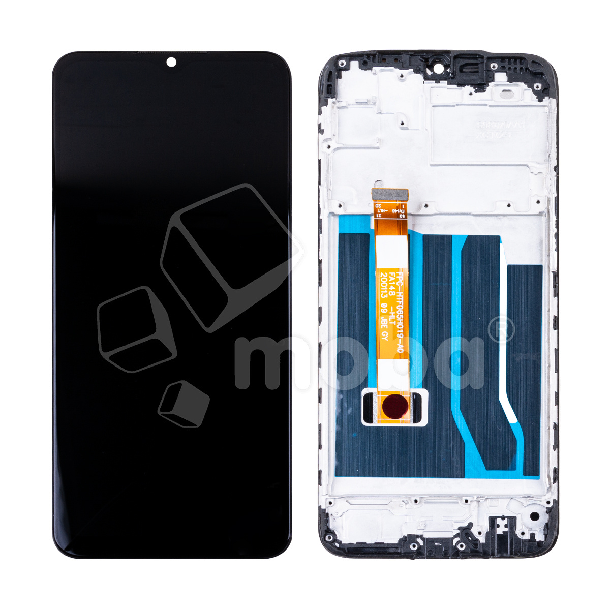Дисплей для Realme C3 (RMX2020) модуль с рамкой Черный - OR (HD+, 300 Кд/м?, 60 Гц)