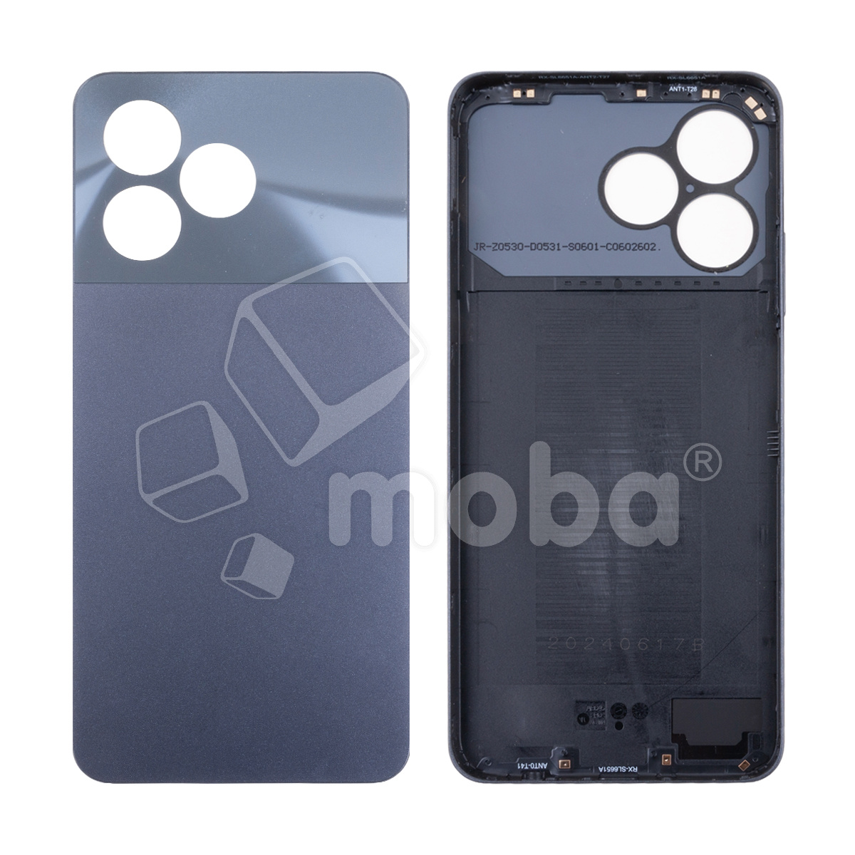 Задняя крышка для Realme Note 50 (RMX3834) Черный - Премиум