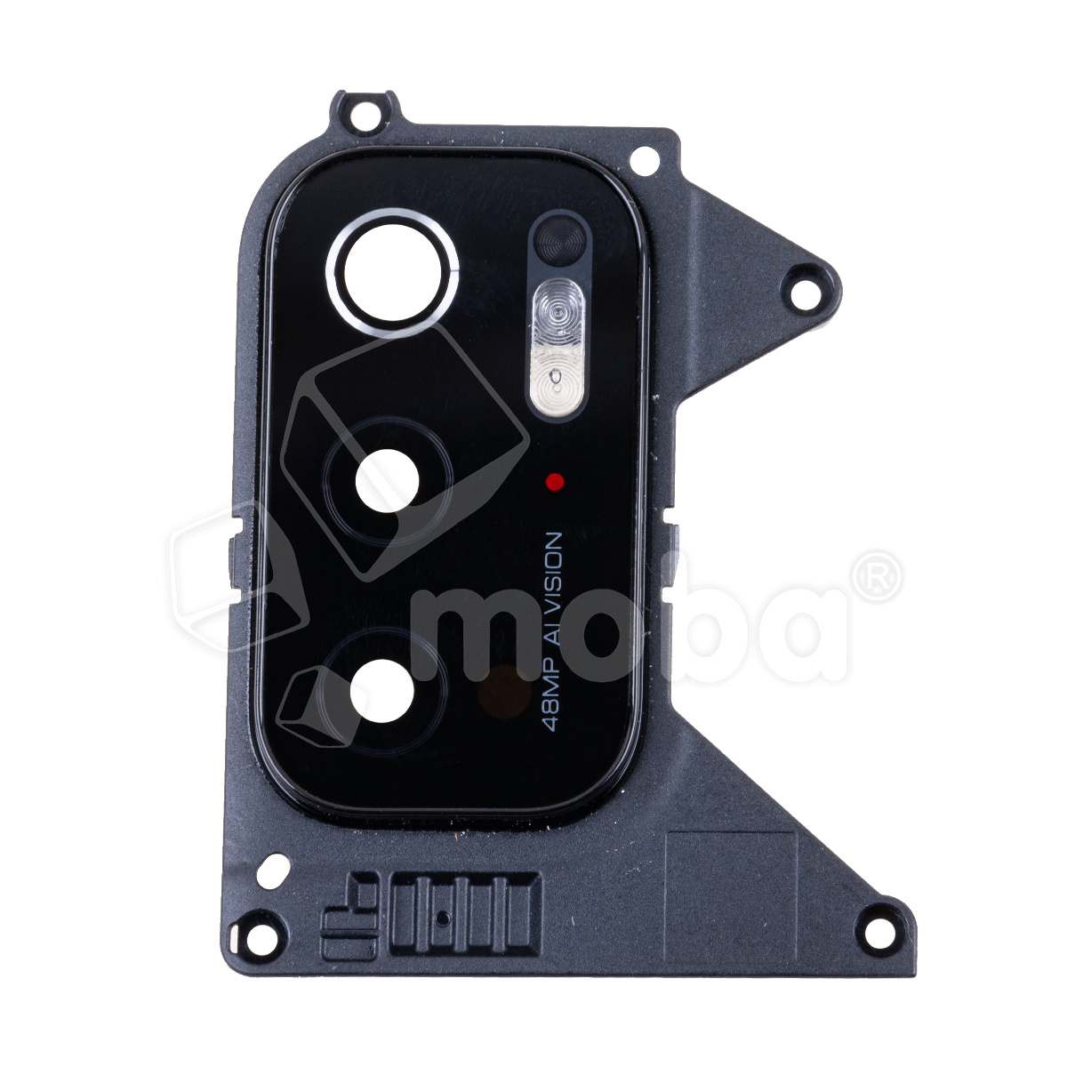 Стекло камеры для Xiaomi Poco M3 Pro 5G (M2103K19PG) в сборе с рамкой Черный