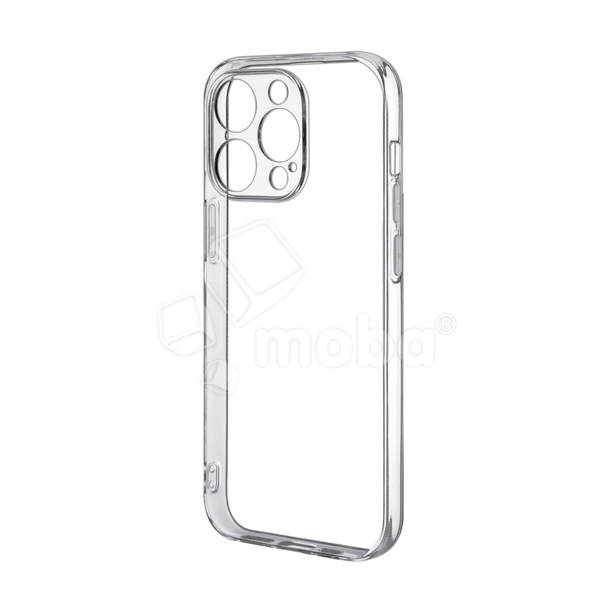 Чехол-накладка для iPhone 15 Pro (с защитой камеры, прозрачный)
