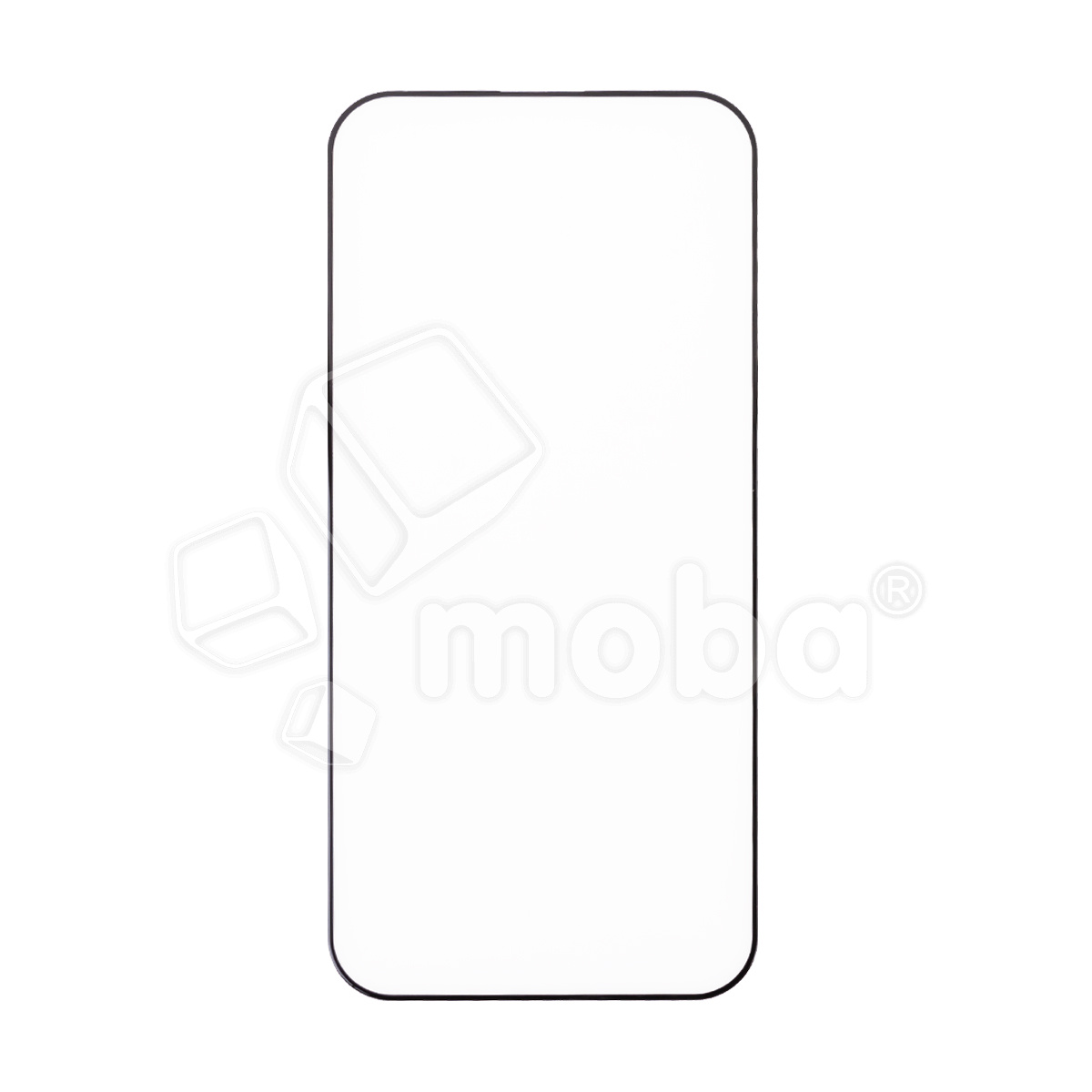 Защитное стекло "Матовое" для iPhone 16 Pro/17 Черный (Закалённое, полное покрытие)