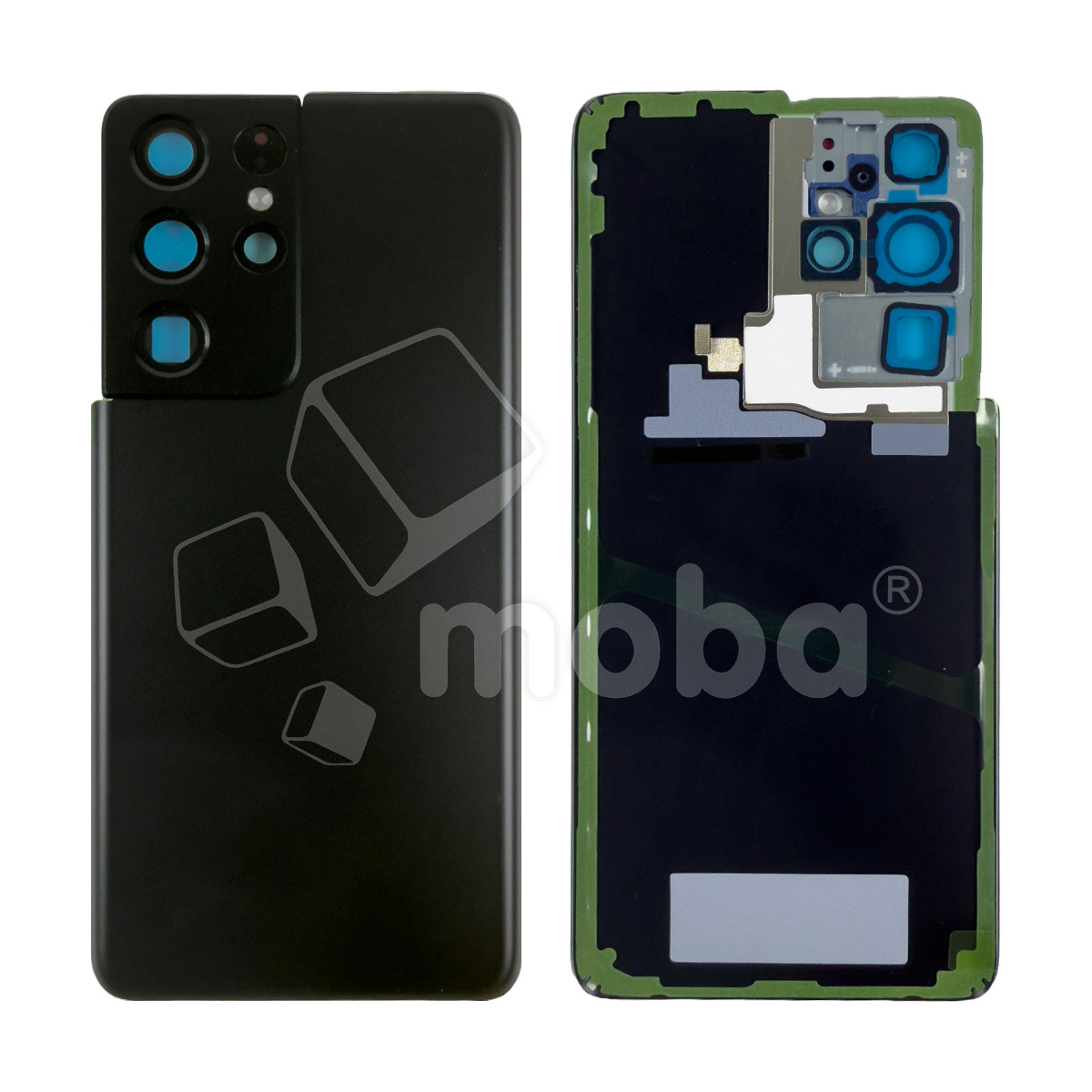 Задняя крышка для Samsung Galaxy S21 Ultra (G998B) Черный - OR