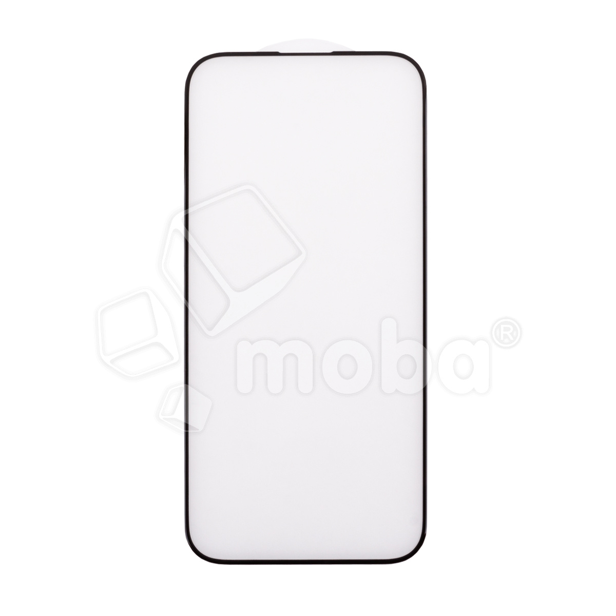 Защитное стекло "Матовое" для iPhone 15 Черный (Закалённое, полное покрытие)