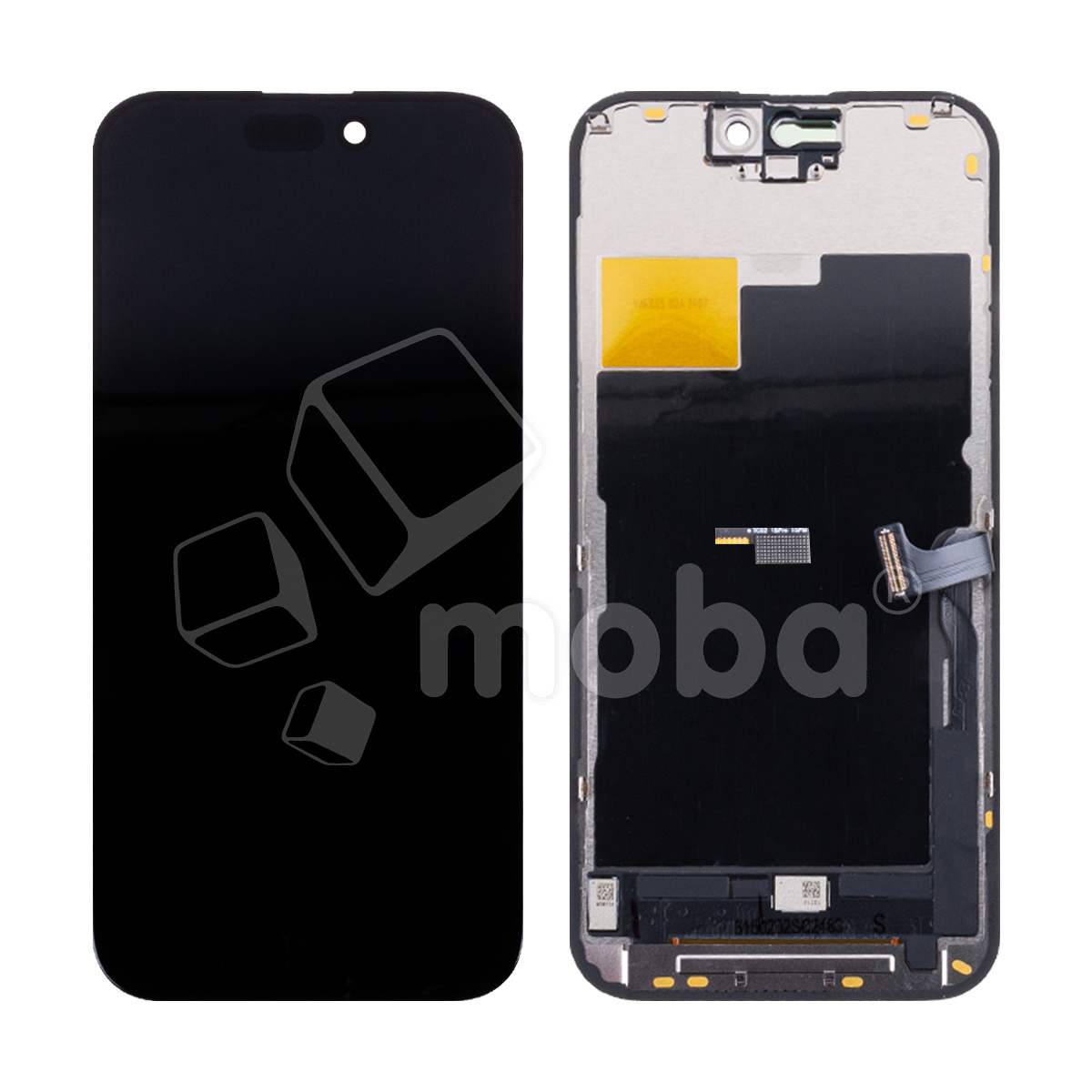 Дисплей для iPhone 15 Pro (A3102) в сборе с тачскрином Черный - (In-Cell) (площадка под IC)