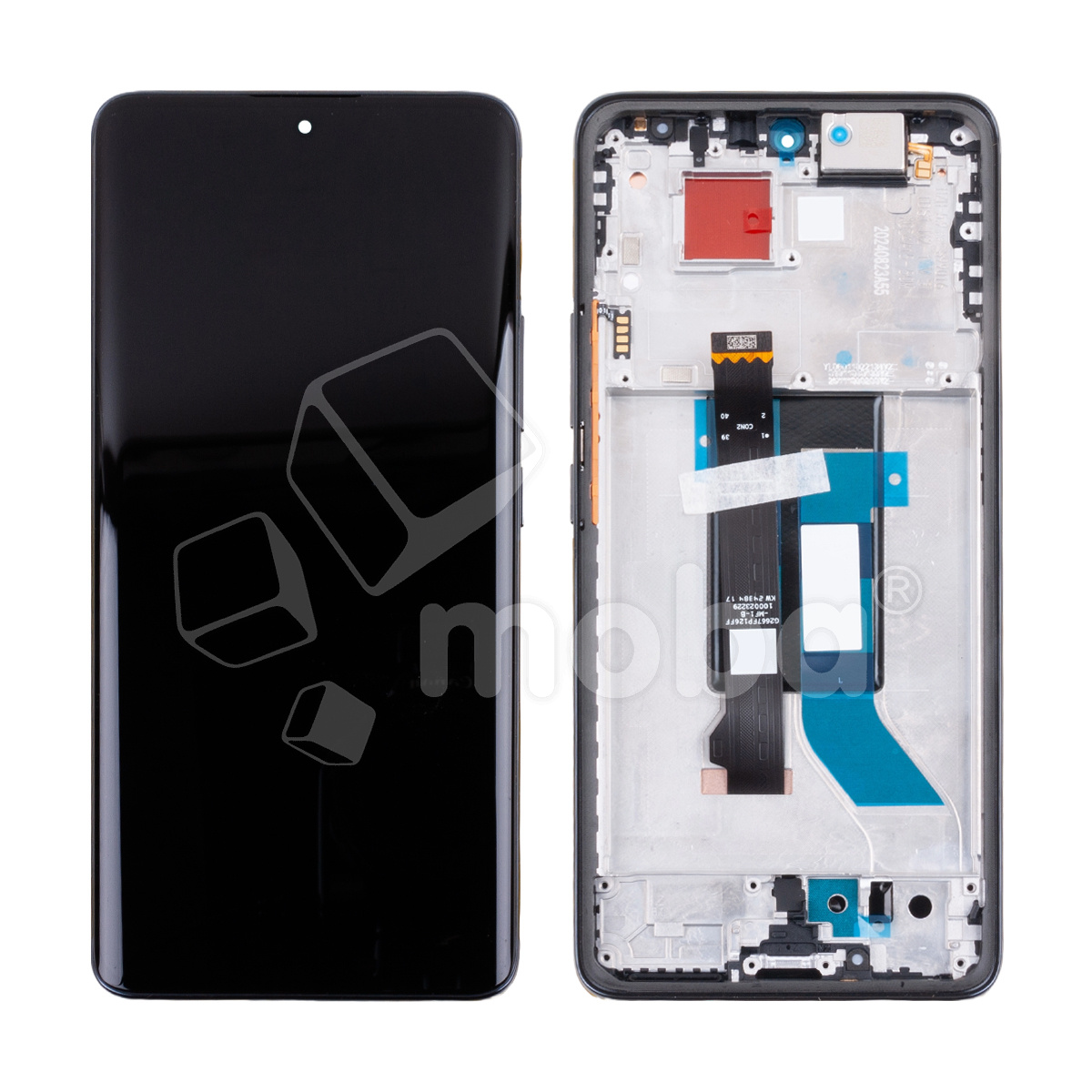 Дисплей для Xiaomi Poco X7 (24095PCADG) модуль с рамкой Черный - OR (SP)