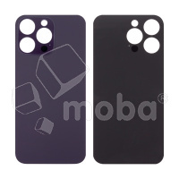 Задняя крышка для iPhone 14 Pro Max (A2895) Темно-фиолетовый (стекло, широкий вырез под камеру, логотип)