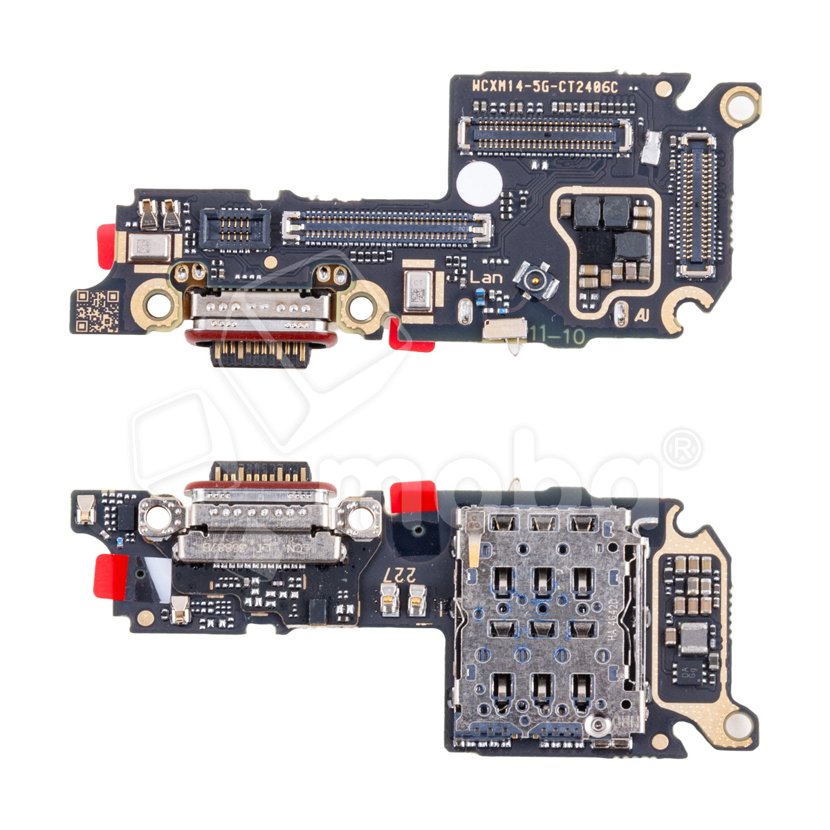 Шлейф для Xiaomi 14 (23127PN0CG) плата системный разъем/разъем SIM/микрофон