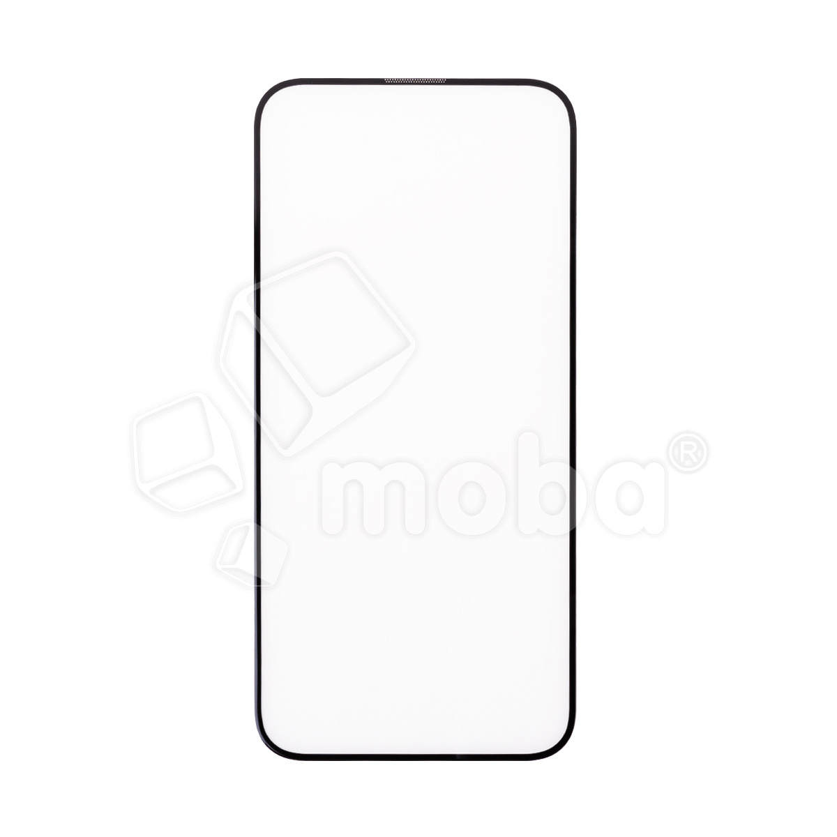 Защитное стекло "Стандарт" для iPhone 15 Черный (Полное покрытие)