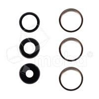 Стекло камеры для iPhone 14 Pro/14 Pro Max (комплект 3 шт.) Золото