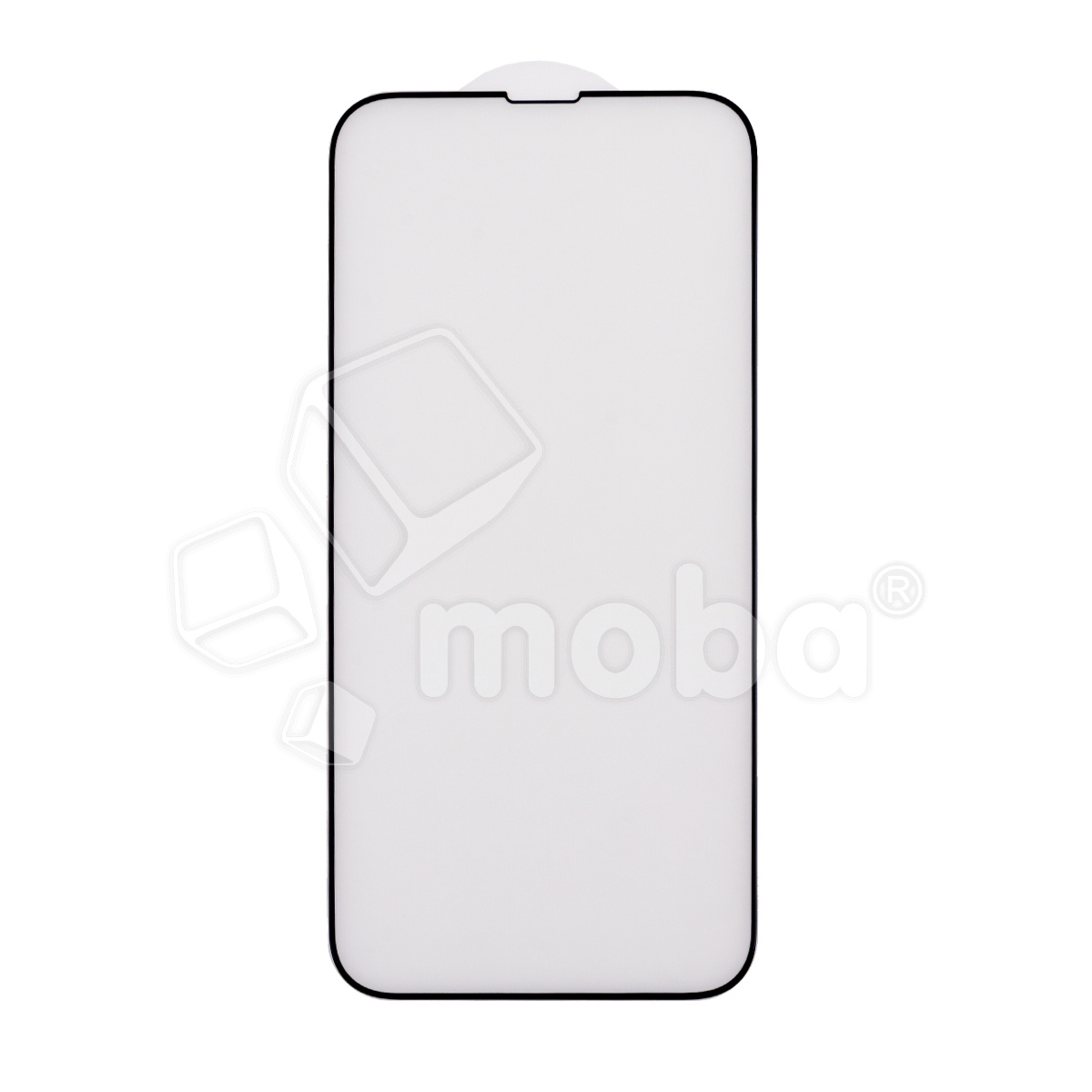 Защитное стекло "Матовое" для iPhone 13 Pro Max/14 Plus Черный (Закалённое, полное покрытие)