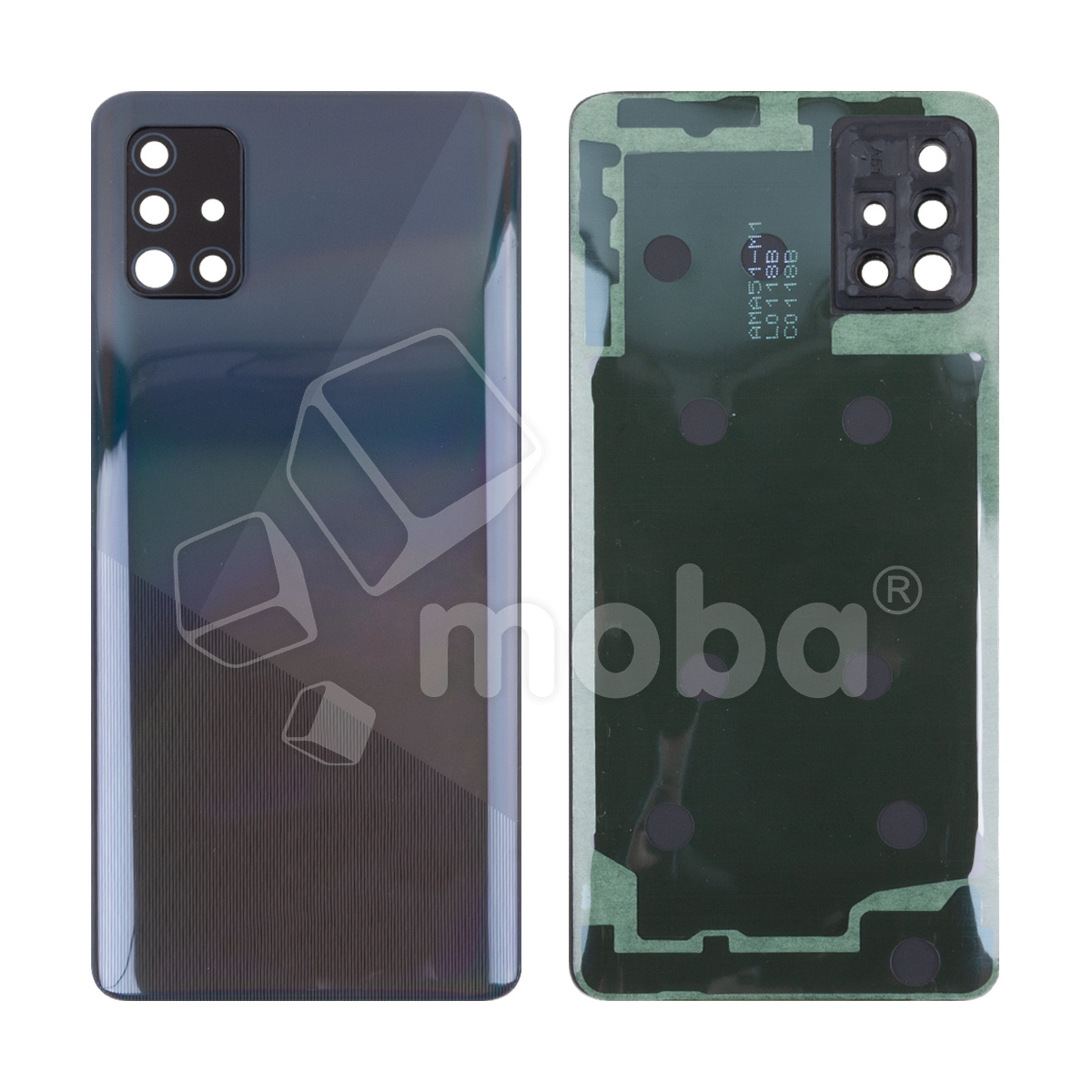Задняя крышка для Samsung Galaxy A51 (A515F) Черный - Премиум
