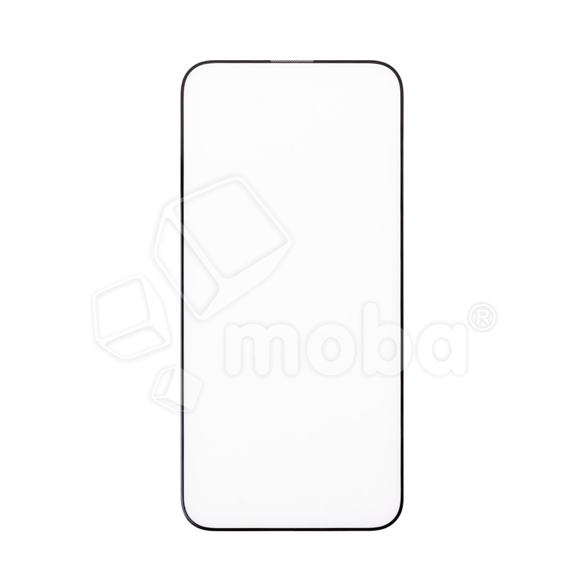 Защитное стекло "Стандарт" для iPhone 15 Pro Черный (Полное покрытие)