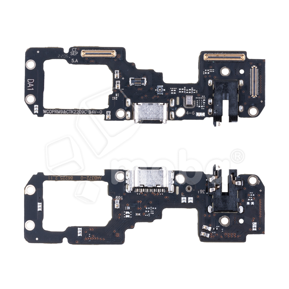 Шлейф для Realme 9/9 Pro+ (RMX3521/RMX3393/RMX3392) плата на системный разъем/разъем гарнитуры/микрофон