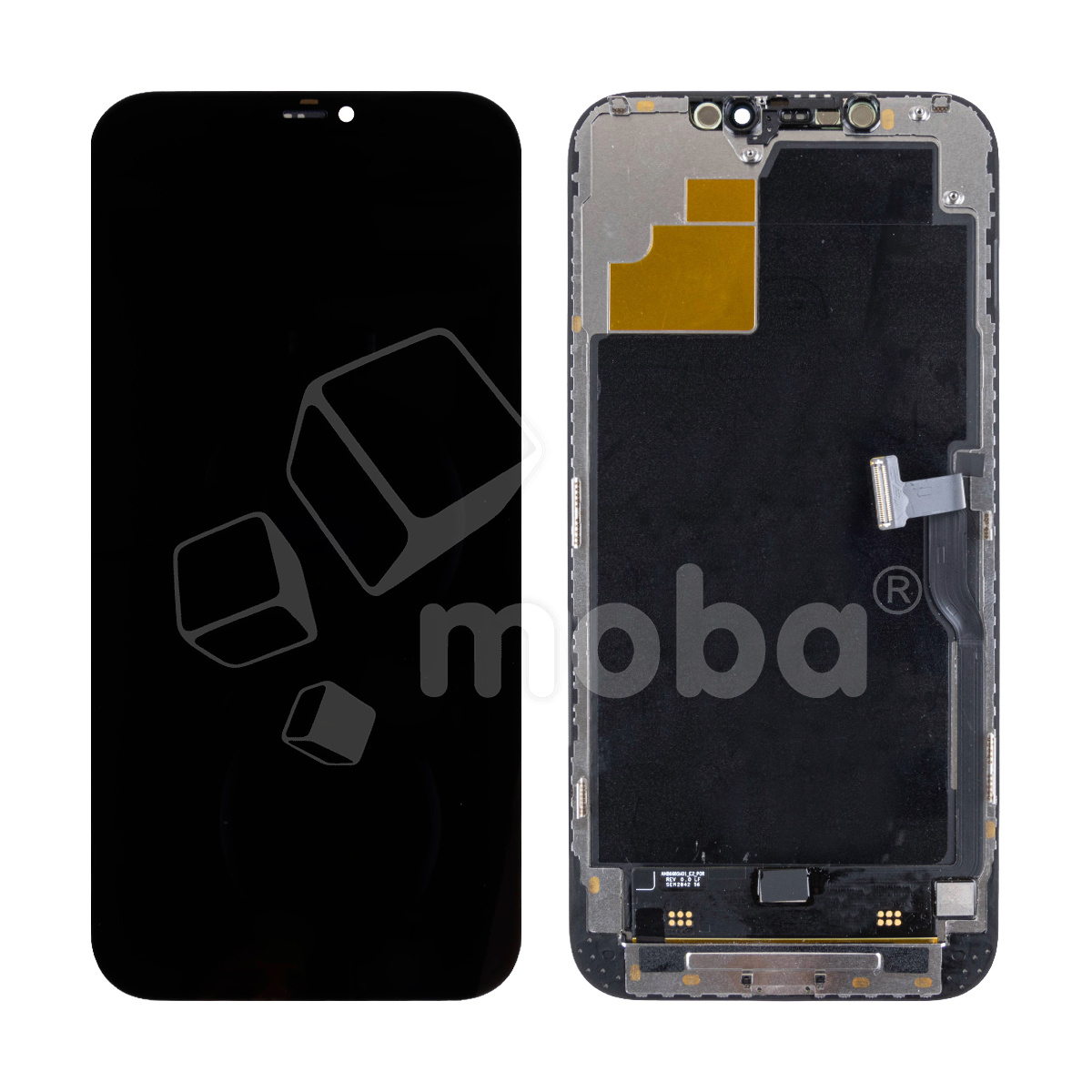 Дисплей для iPhone 12 Pro Max (A2411) в сборе с тачскрином Черный - DD (Soft OLED, Full HD) (с верификацией = с привязкой без ошибки)