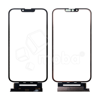 Стекло для переклейки iPhone 13 Pro Max (A2645) с OCA пленкой + тачскрин + рамка Черный - OR (Mitsubishi)