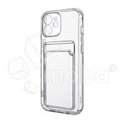 Чехол-накладка для iPhone 11 (с защитой камеры, карманом для карт, прозрачный)