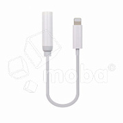 Адаптер Lightning - "3,5 мм" Jack (10.5 см, для iPhone) Белый