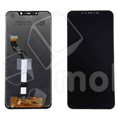 Дисплей для Xiaomi Pocophone F1 (M1805E10A) в сборе с тачскрином Черный - Оптима