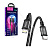 Кабель Type-C - Lightning Hoco X14 (3A, 20W, PD, оплетка нейлон) Черный