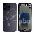 Корпус для iPhone Xr (A2105) в стиле iPhone 16 Pro Черный
