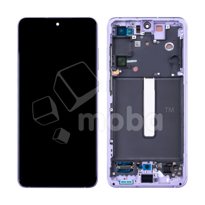 Дисплей для Samsung Galaxy S21 FE (G990B) модуль с рамкой Фиолетовый - OR (SP)