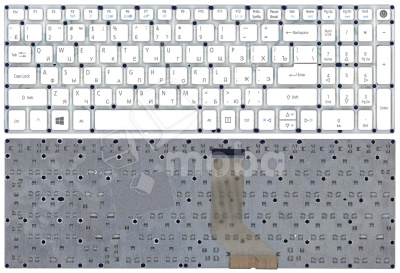 Клавиатура для ноутбука Acer Aspire E5-573 / Nitro VN7-572G VN7-592G белая