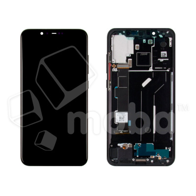Дисплей для Xiaomi Mi 8 (M1803E1A) модуль с рамкой Черный - OR