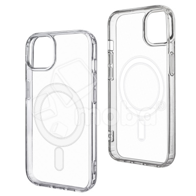 Чехол-накладка для iPhone 15 Pro Max (Magsafe, прозрачный)