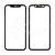 Стекло для переклейки iPhone 11 в сборе с рамкой и OCA пленкой Черный - OR (Mitsubishi)