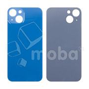 Задняя крышка для iPhone 13 (A2635) Синий (стекло, монолит, широкий вырез под камеру, логотип) - Премиум
