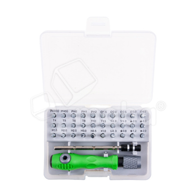 Отвертка 7389C (30 насадки, пластиковый кейс)